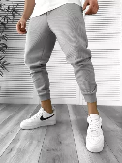 Pantaloni de trening gri conici k041 D3-5.2